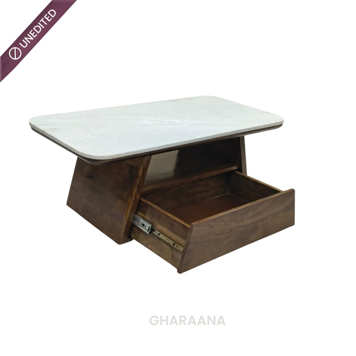 Spectra Marble Top Centre Table - Centre Tables - Gharaana