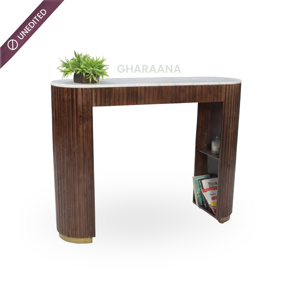 Sloan Marble-Top Console Table - Console Tables - Gharaana