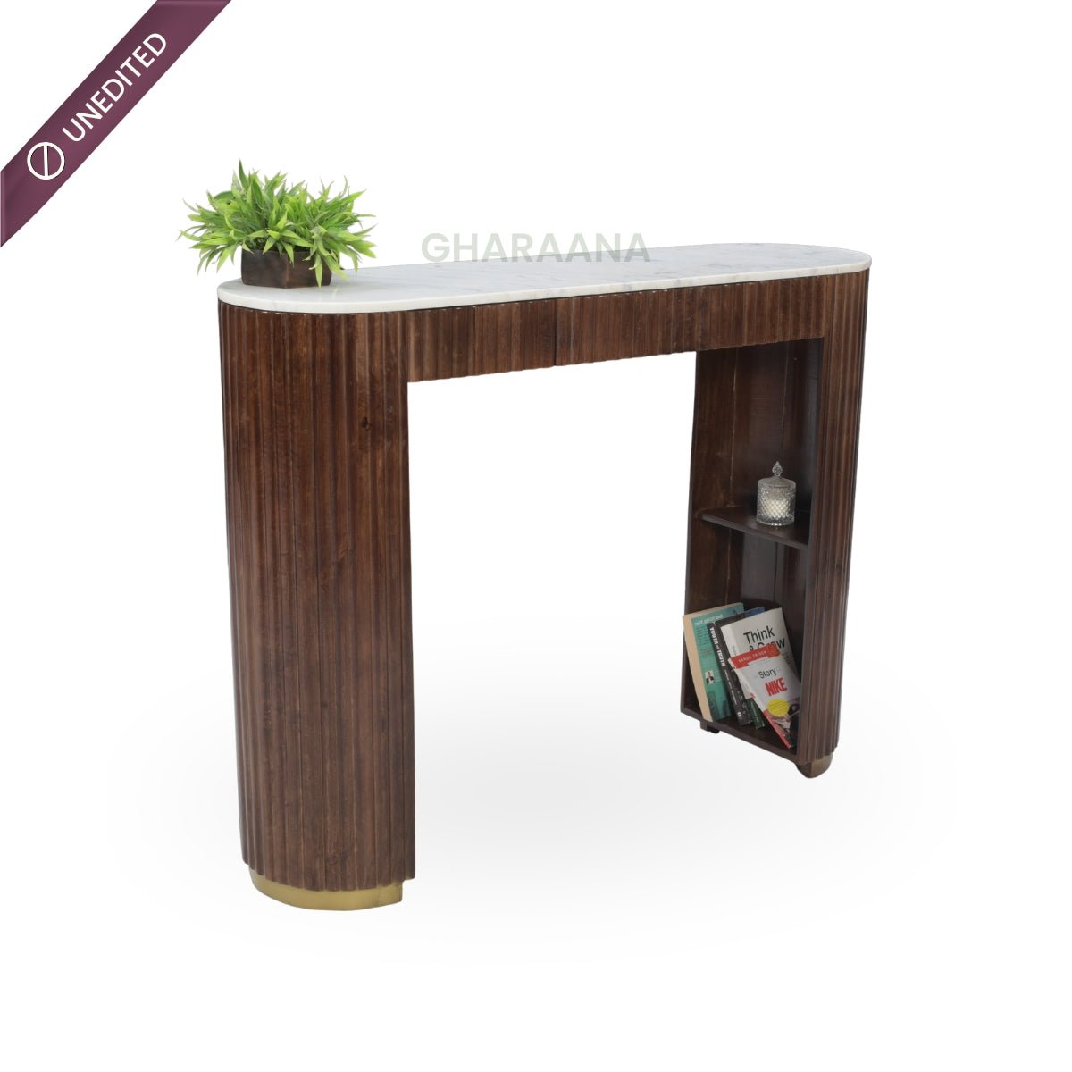Sloan Marble-Top Console Table - Console Tables - Gharaana