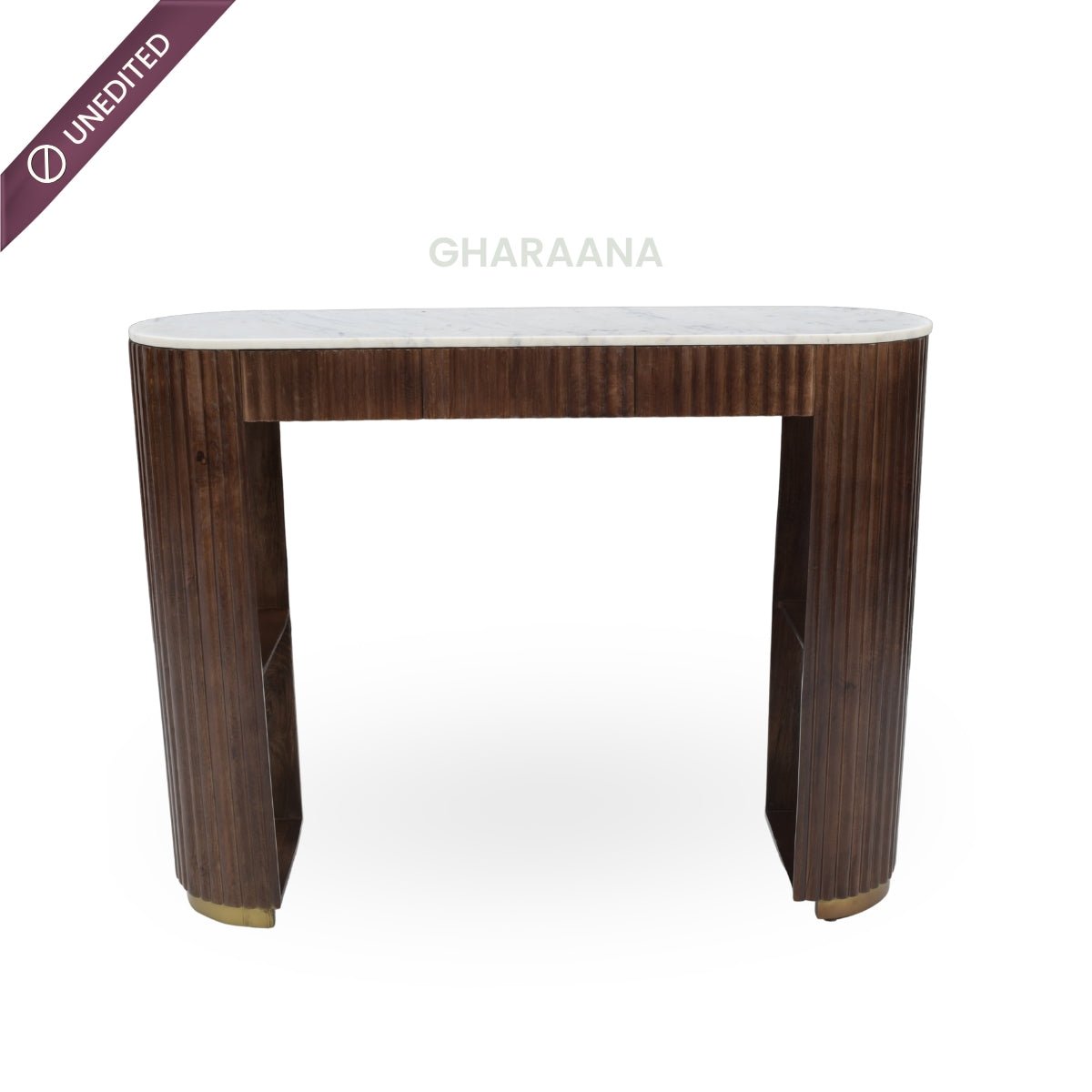 Sloan Marble-Top Console Table - Console Tables - Gharaana