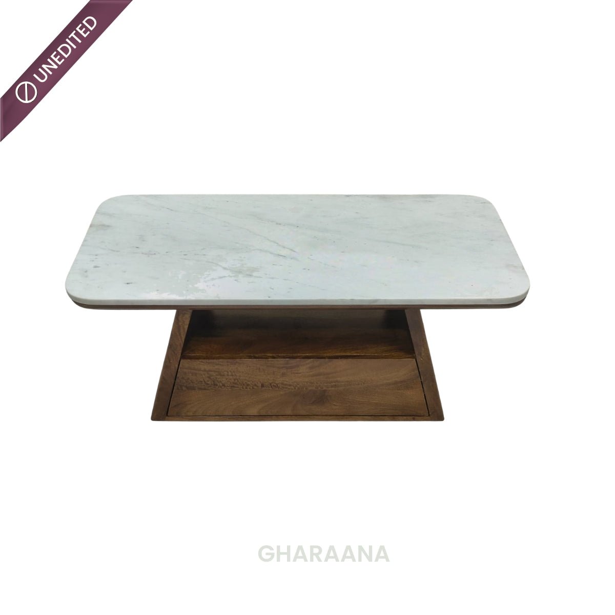 Spectra Marble Top Centre Table - Centre Tables - Gharaana