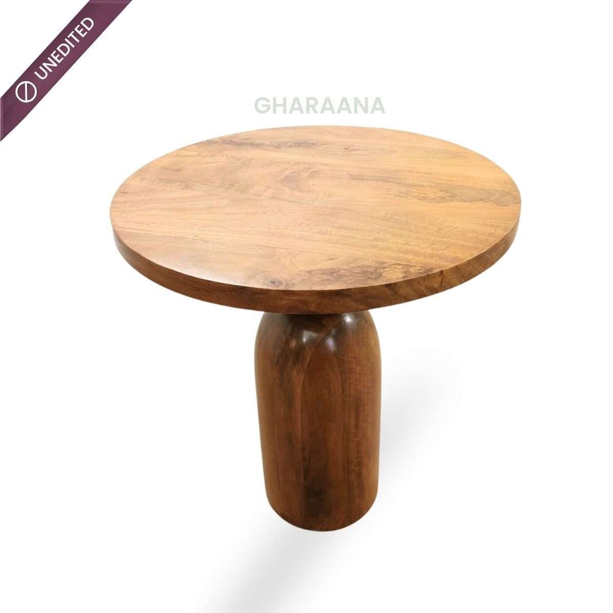 Dove Wooden Side Table - Side Tables - Gharaana