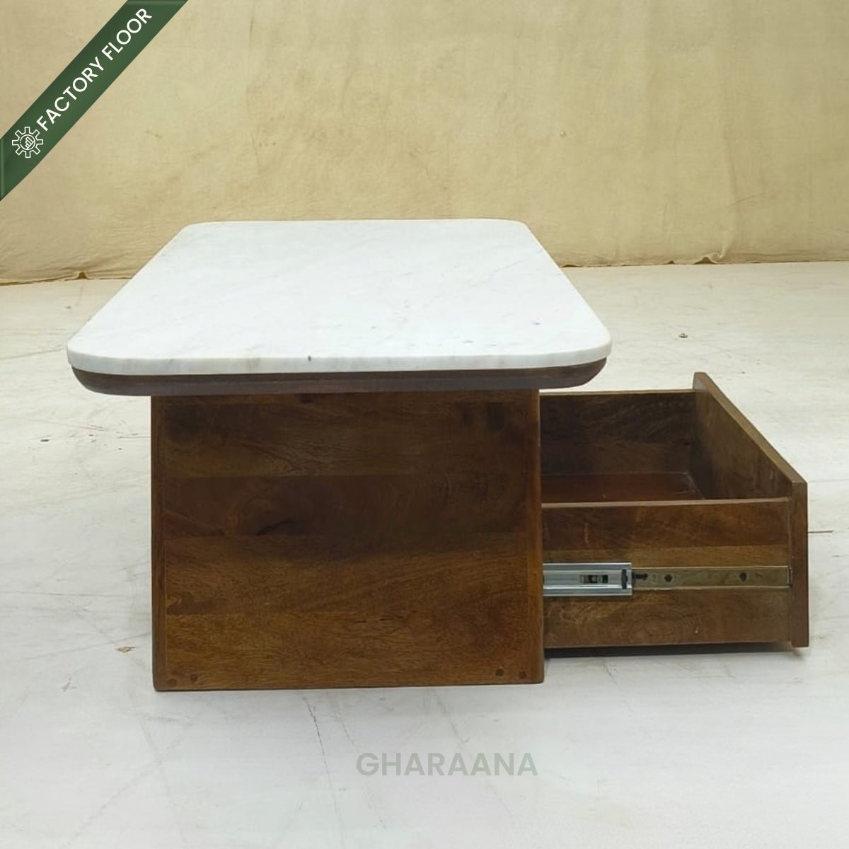 Spectra Marble Top Centre Table - Centre Tables - Gharaana