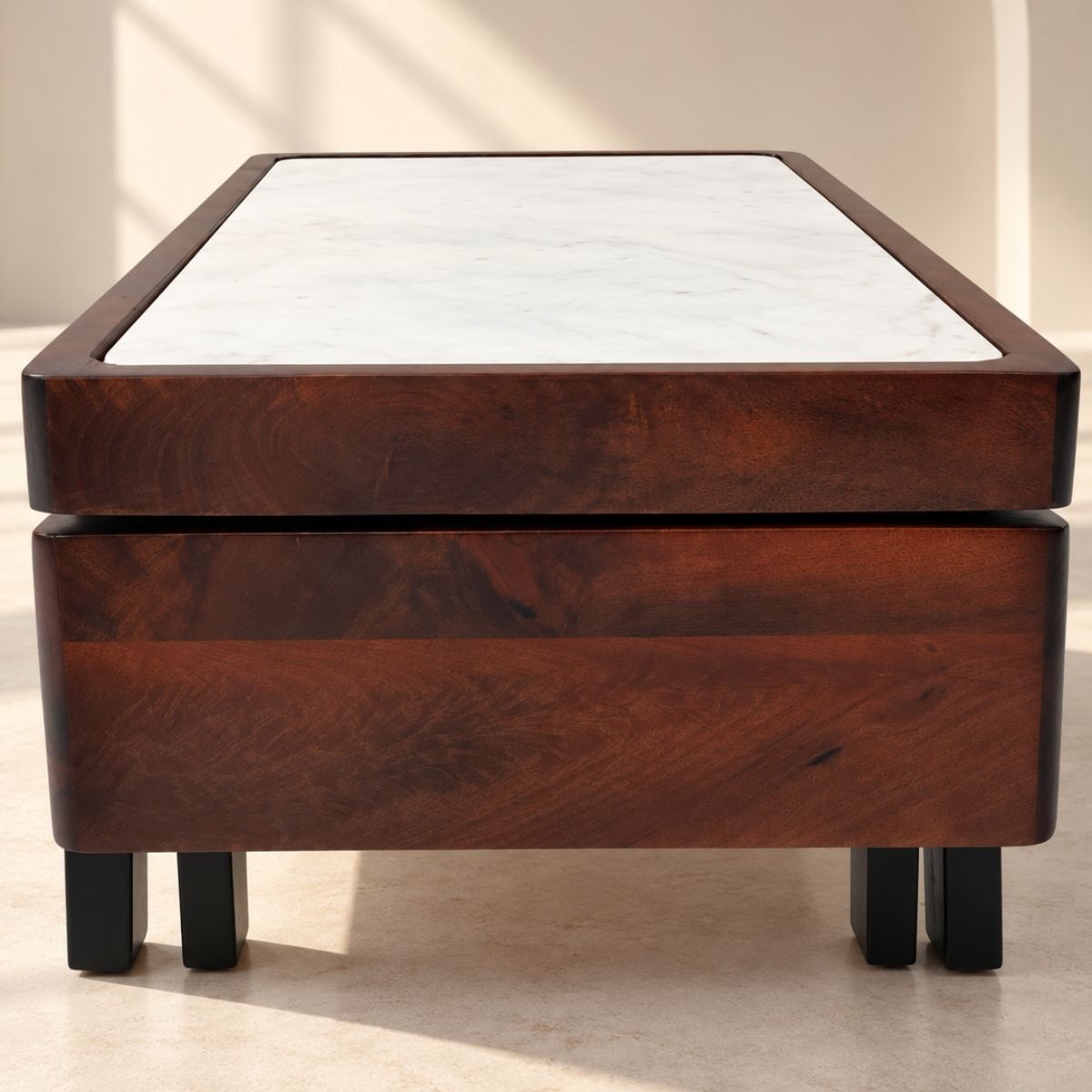 Panache Marble top Extra long Centre Tables (set of 2) - Centre Tables - Gharaana