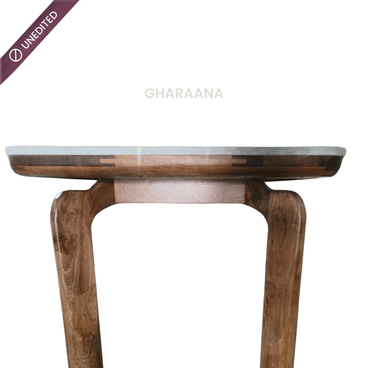 Vuta Marble-Top Wooden Dining Table Set - Dining Set - Gharaana