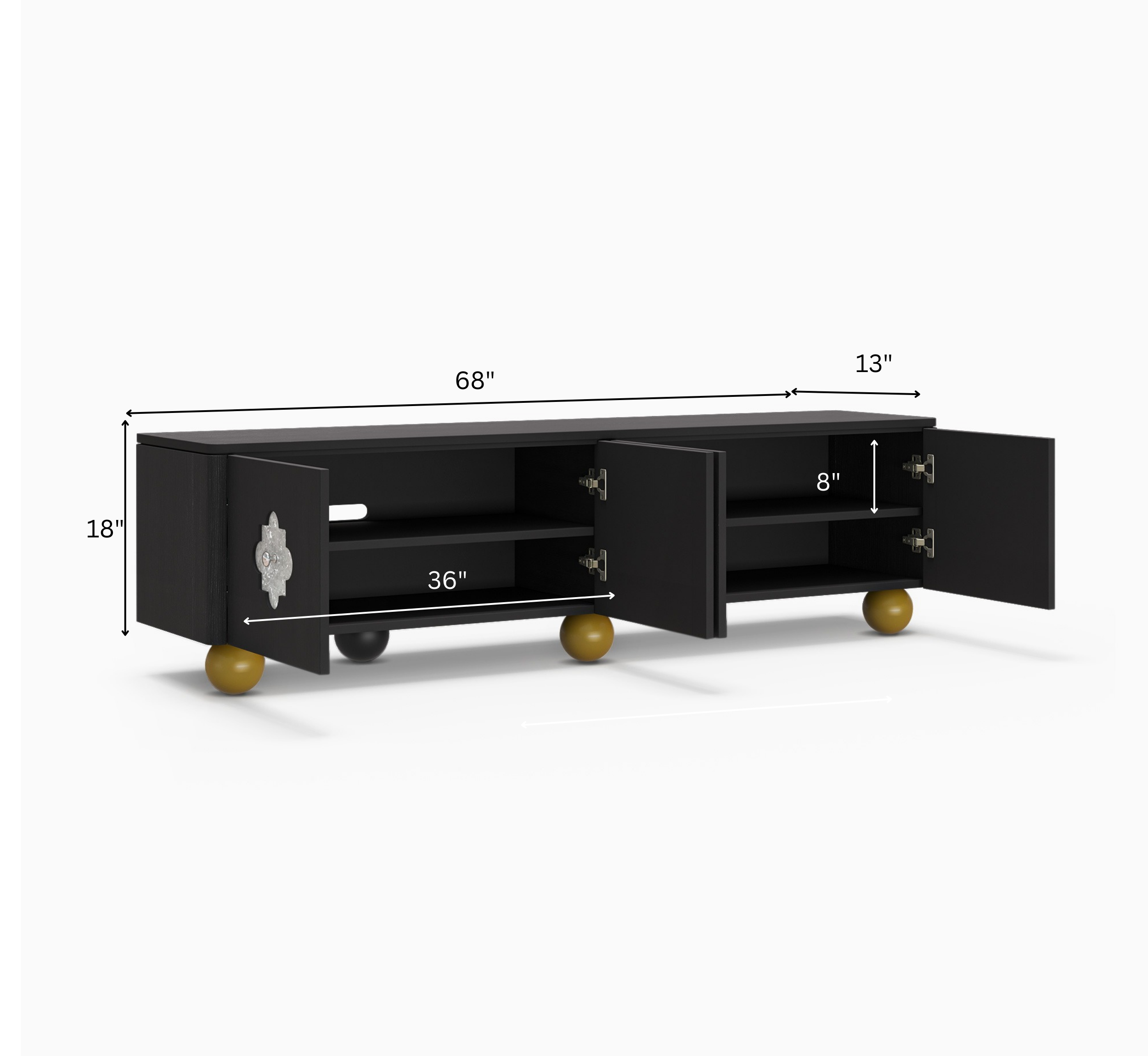 Varan Wooden 6FT TV Console