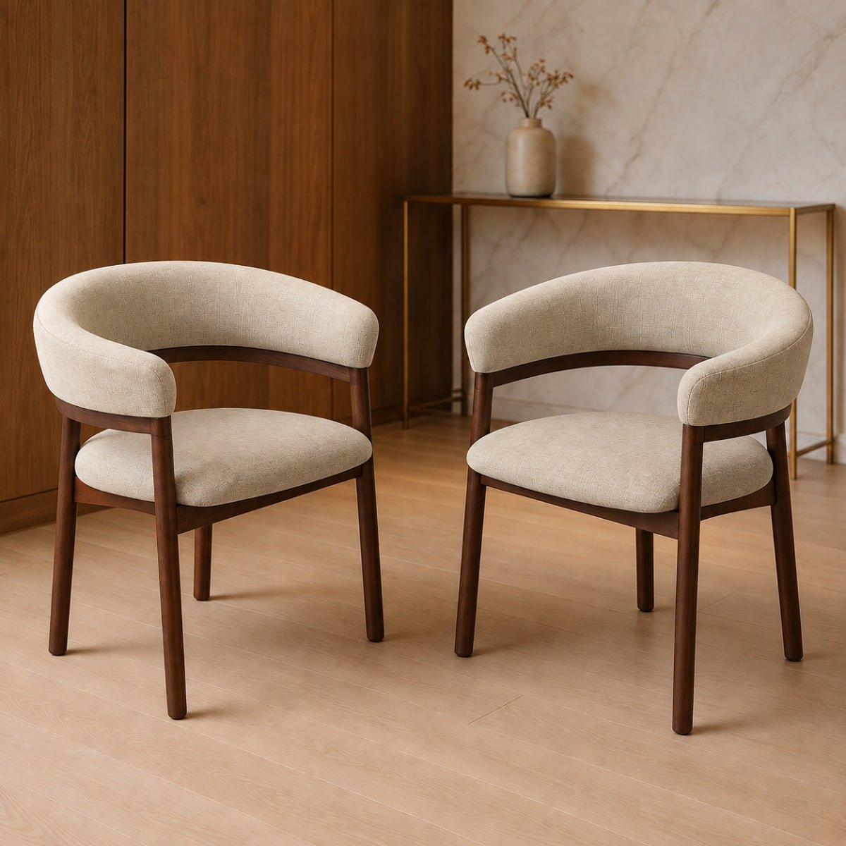 Rida S/2 Dining Chairs - Dining Chairs - Gharaana