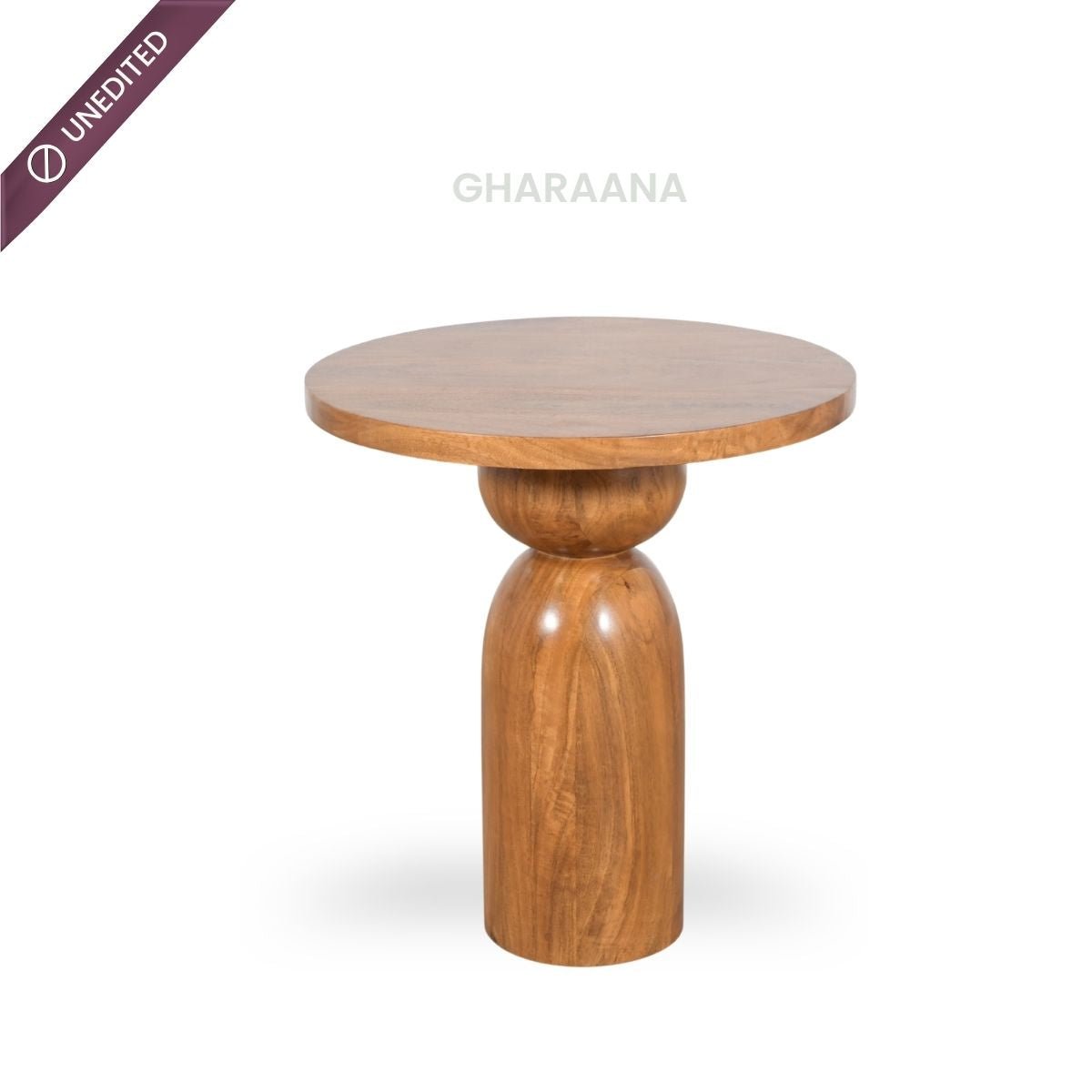 Dove Wooden Side Table - Side Tables - Gharaana