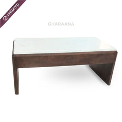 Ivana Marble top Contemporary Coffee Table - Centre Tables - Gharaana