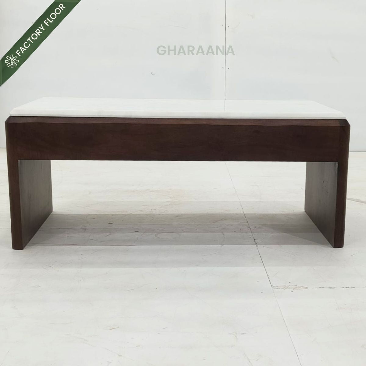 Ivana Marble top Contemporary Coffee Table - Centre Tables - Gharaana
