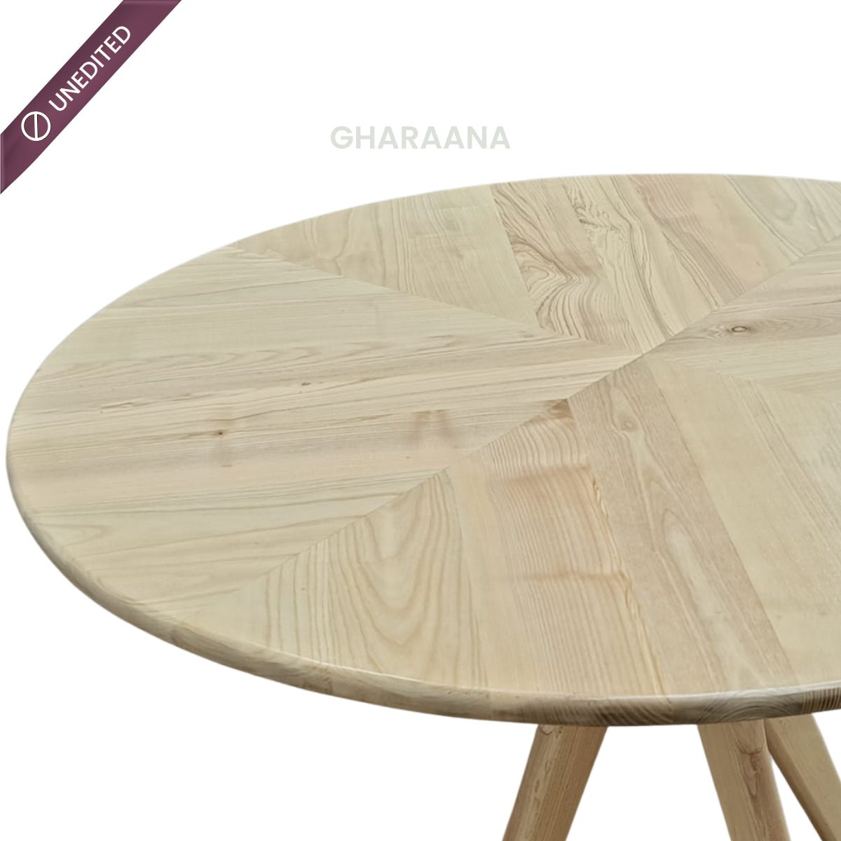 Spector Round Wooden Dining Table Set - Dining Set - Gharaana