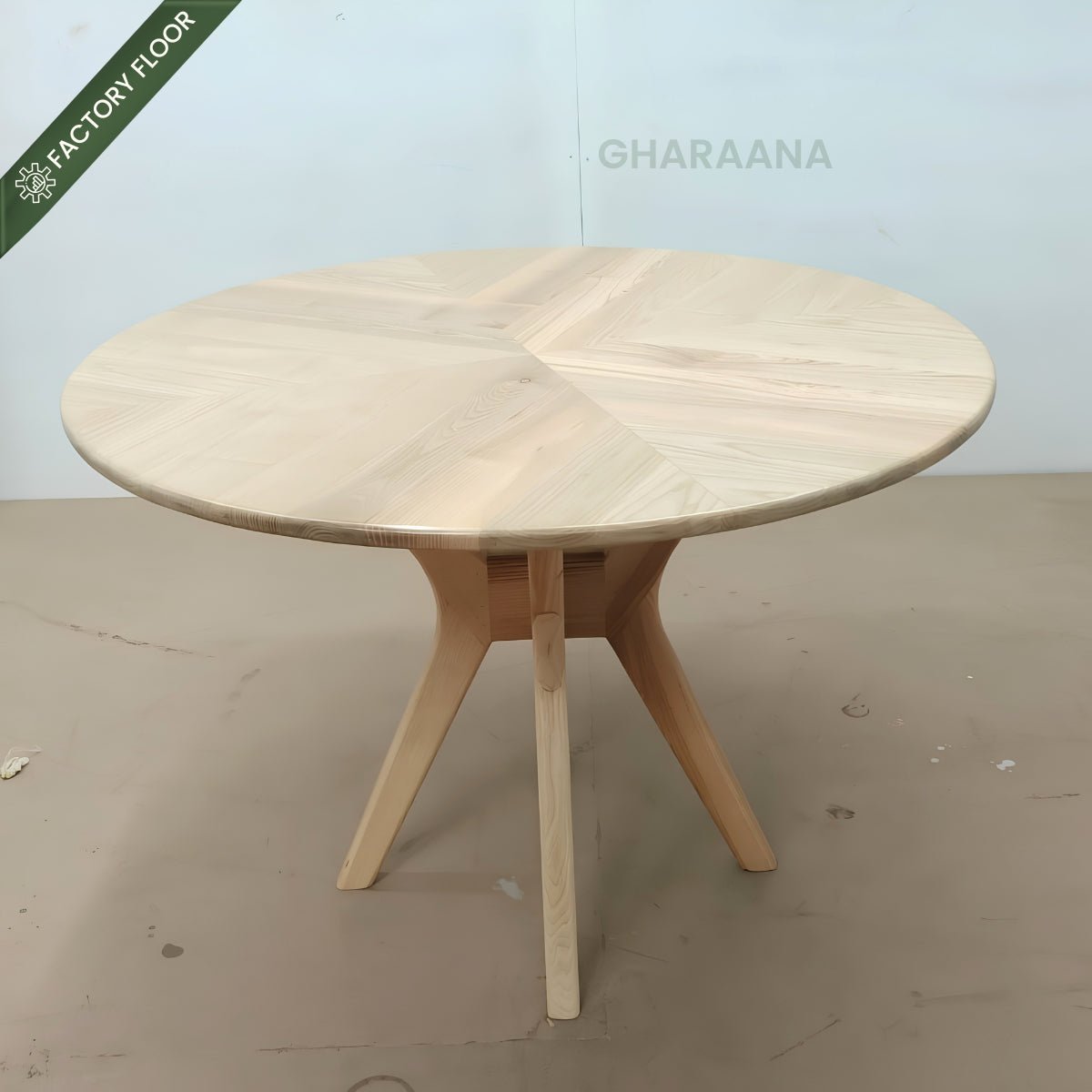 Spector Round Wooden Dining Table Set - Dining Set - Gharaana