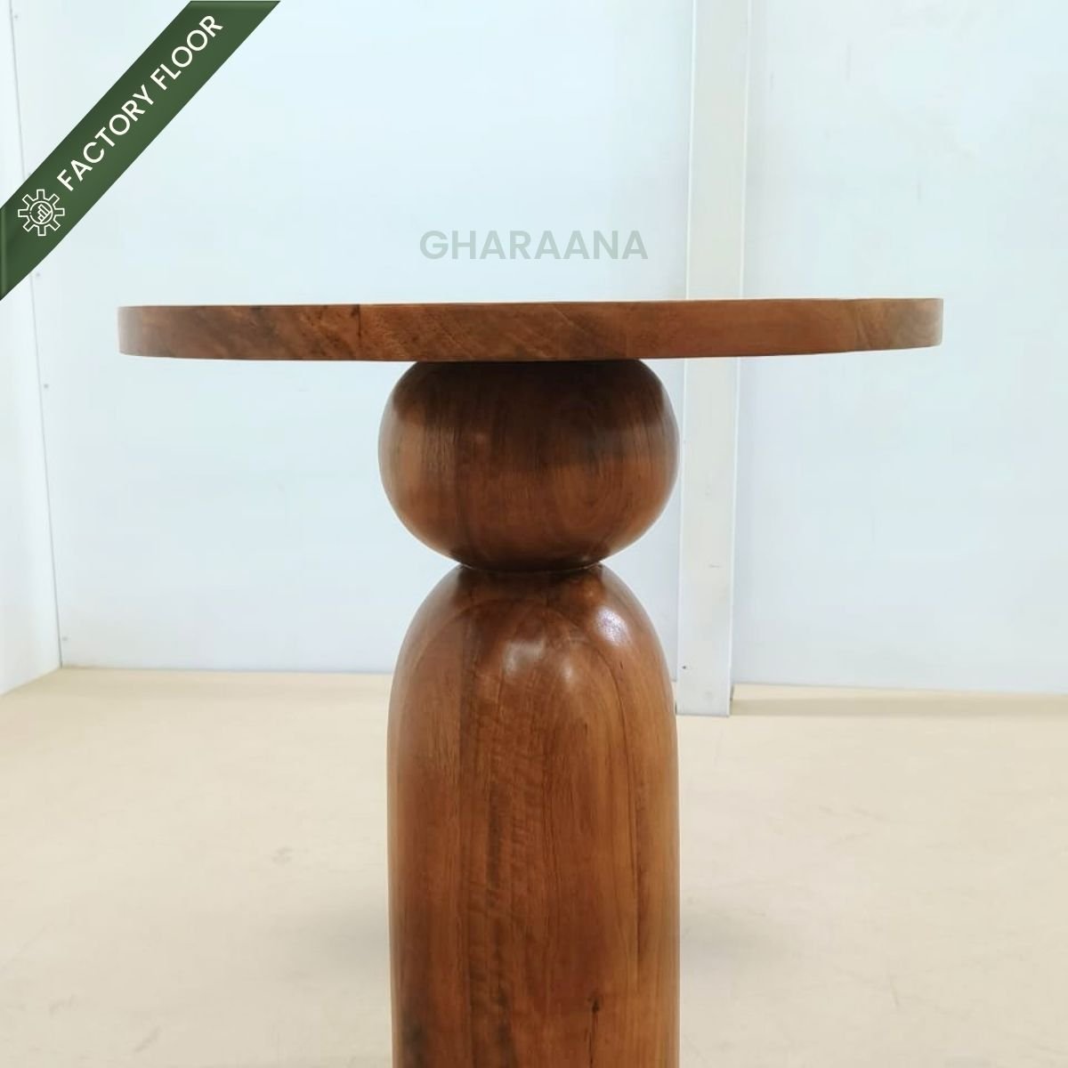 Dove Wooden Side Table - Side Tables - Gharaana