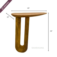 Avira Wooden Console Table - Console Tables - Gharaana