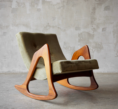 Fiona Suede Rocking Chair