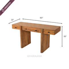 Craft Wooden Study Table - Office Desk - Gharaana