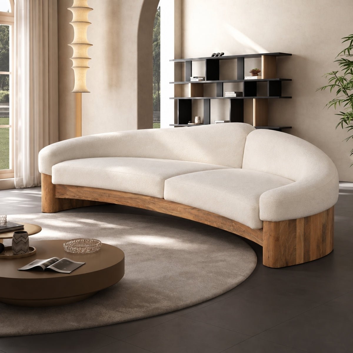 Karma Custom Wooden Upholstered Sofa - Sofas - Gharaana