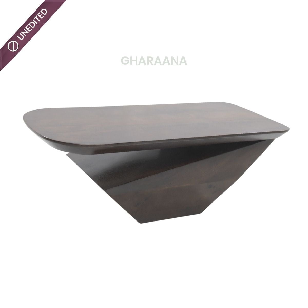 Gravity Modern Solid Wood Coffee Table - Large - Centre Tables - Gharaana
