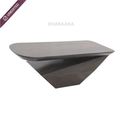 Gravity Modern Solid Wood Coffee Table - Large - Centre Tables - Gharaana