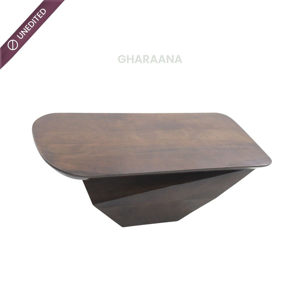 Gravity Modern Solid Wood Coffee Table - Large - Centre Tables - Gharaana