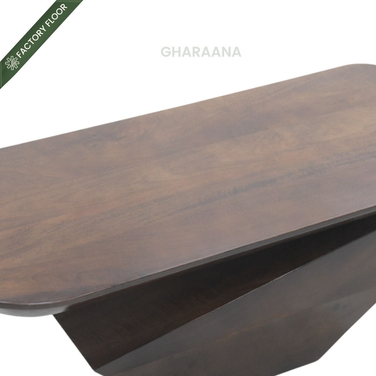 Gravity Modern Solid Wood Coffee Table - Large - Centre Tables - Gharaana
