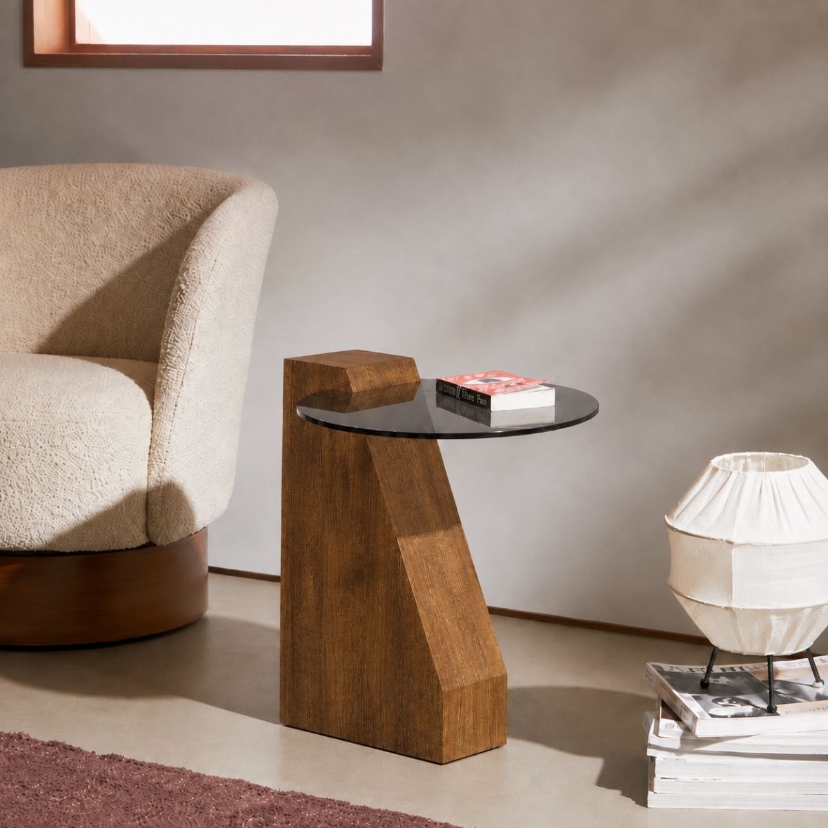 Picasso Wooden Side Table - Side Tables - Gharaana