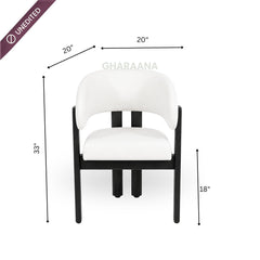 Flute S/2 Dining Chairs - Dining Chairs - Gharaana