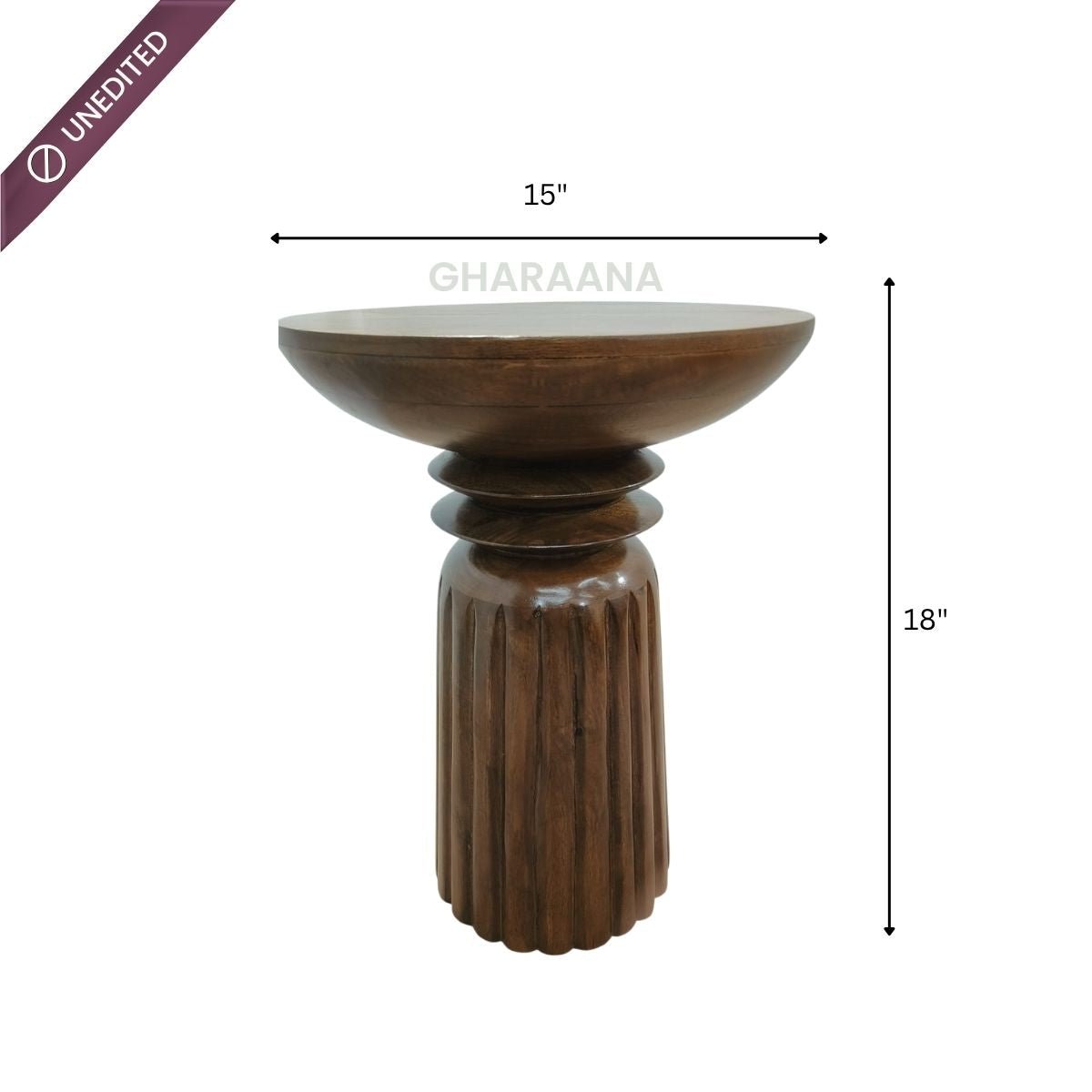 Eve Wooden Side Table - Side Tables - Gharaana