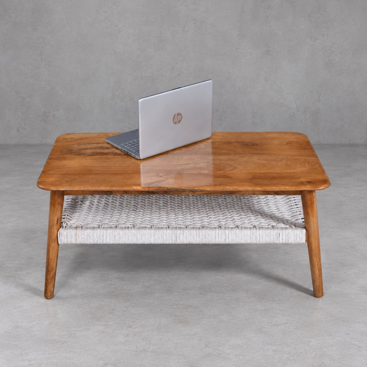 Vyut Jute weave 2-Tier Centre Table - Centre Tables - Gharaana