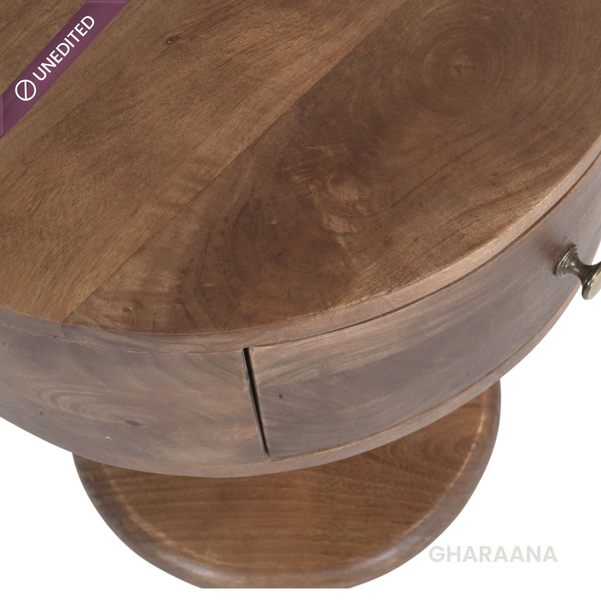 Avo 100% Solid Wood Upholstered Bed with Bedside Tables - Beds - Gharaana