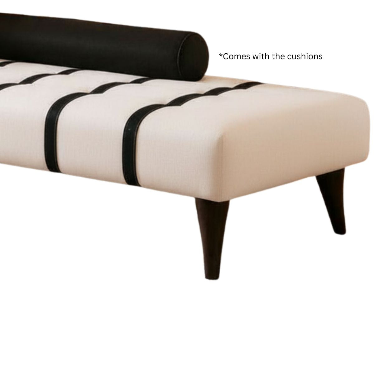 Ecplise Striped Upholstered Daybed