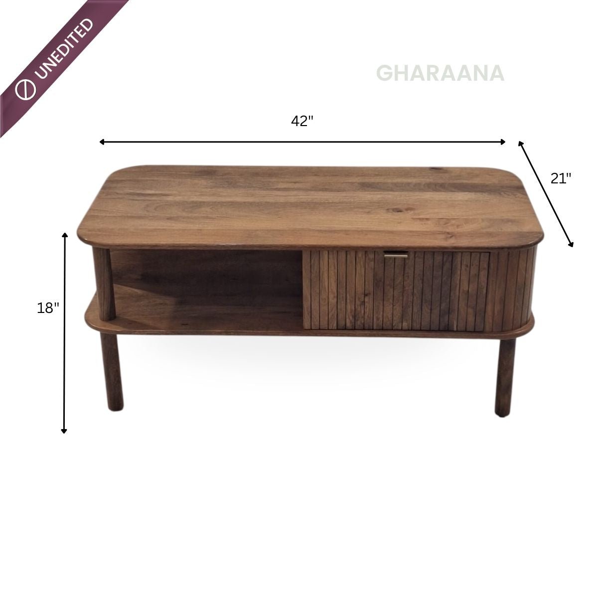Kram Wooden Storage Centre Table - Centre Tables - Gharaana