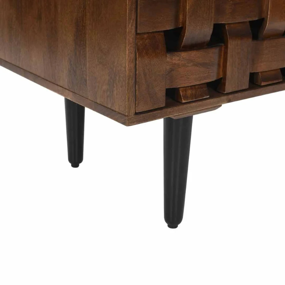 Woven Wooden 40" Sideboard