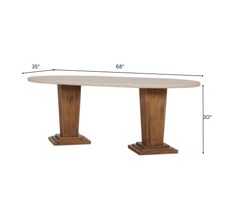 Roman Wooden Dining Table Set