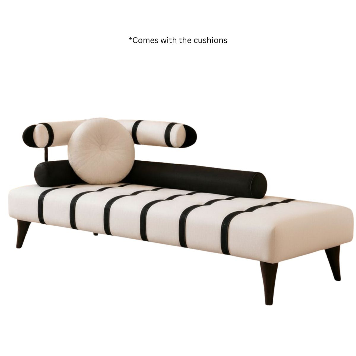 Ecplise Striped Upholstered Daybed