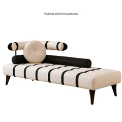 Ecplise Striped Upholstered Daybed