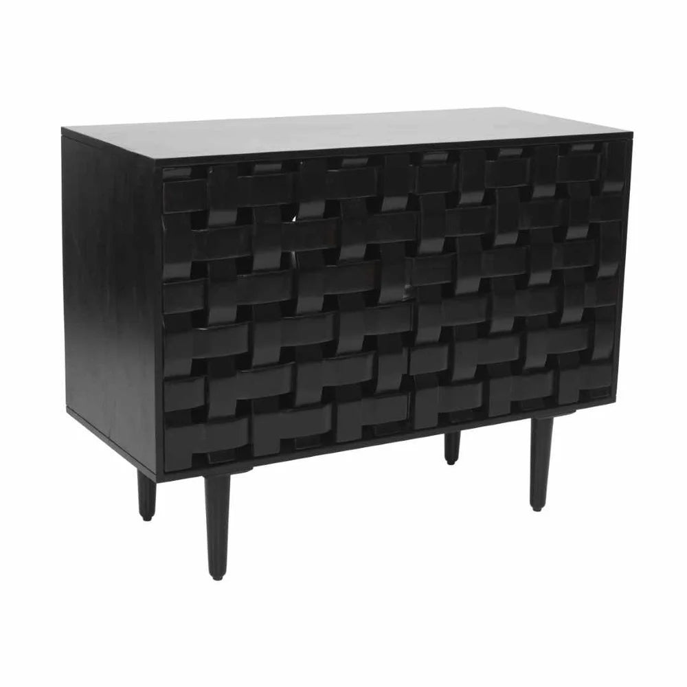 Woven Wooden 40" Sideboard