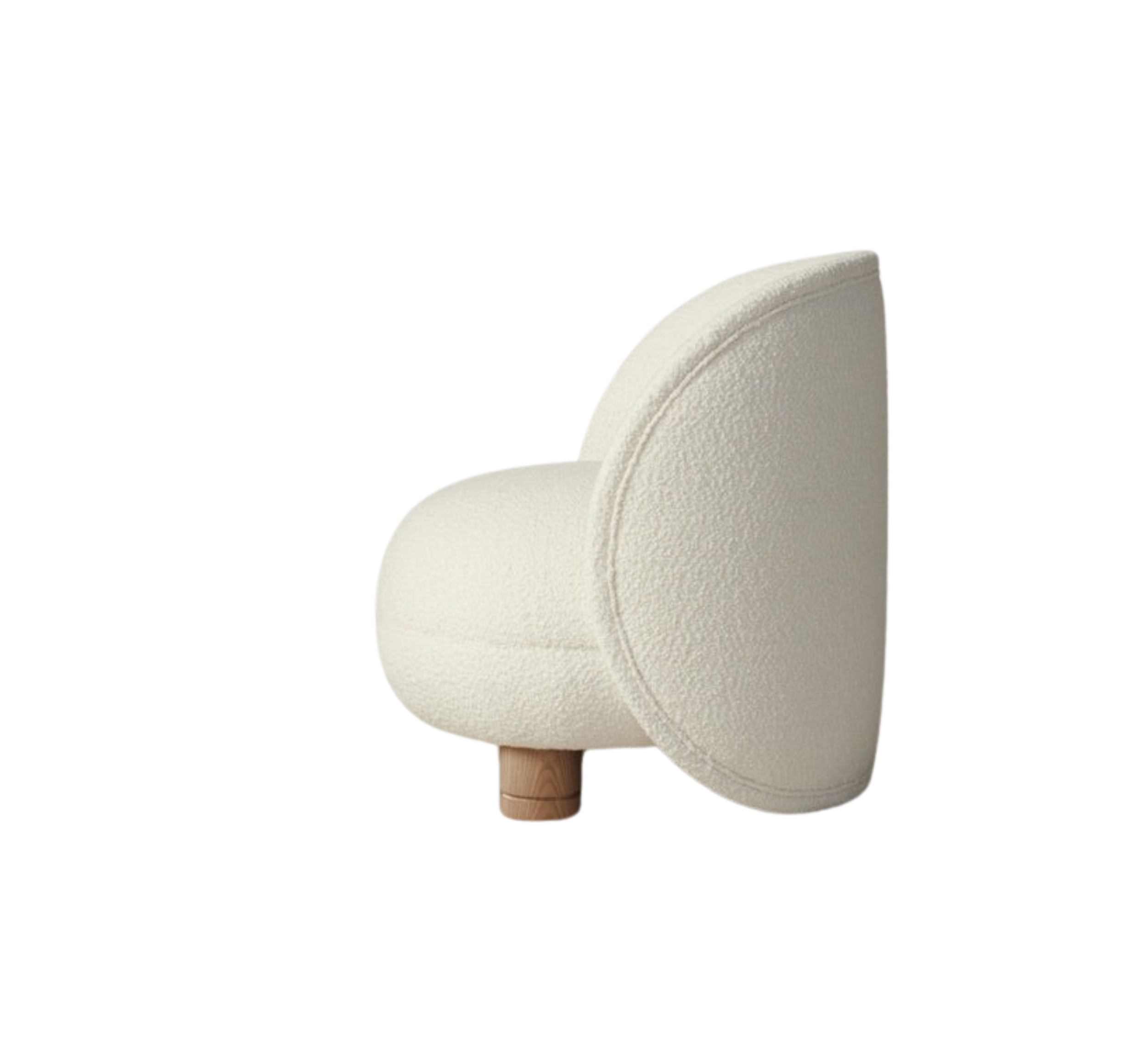 Omo Wooden Plush Armchair