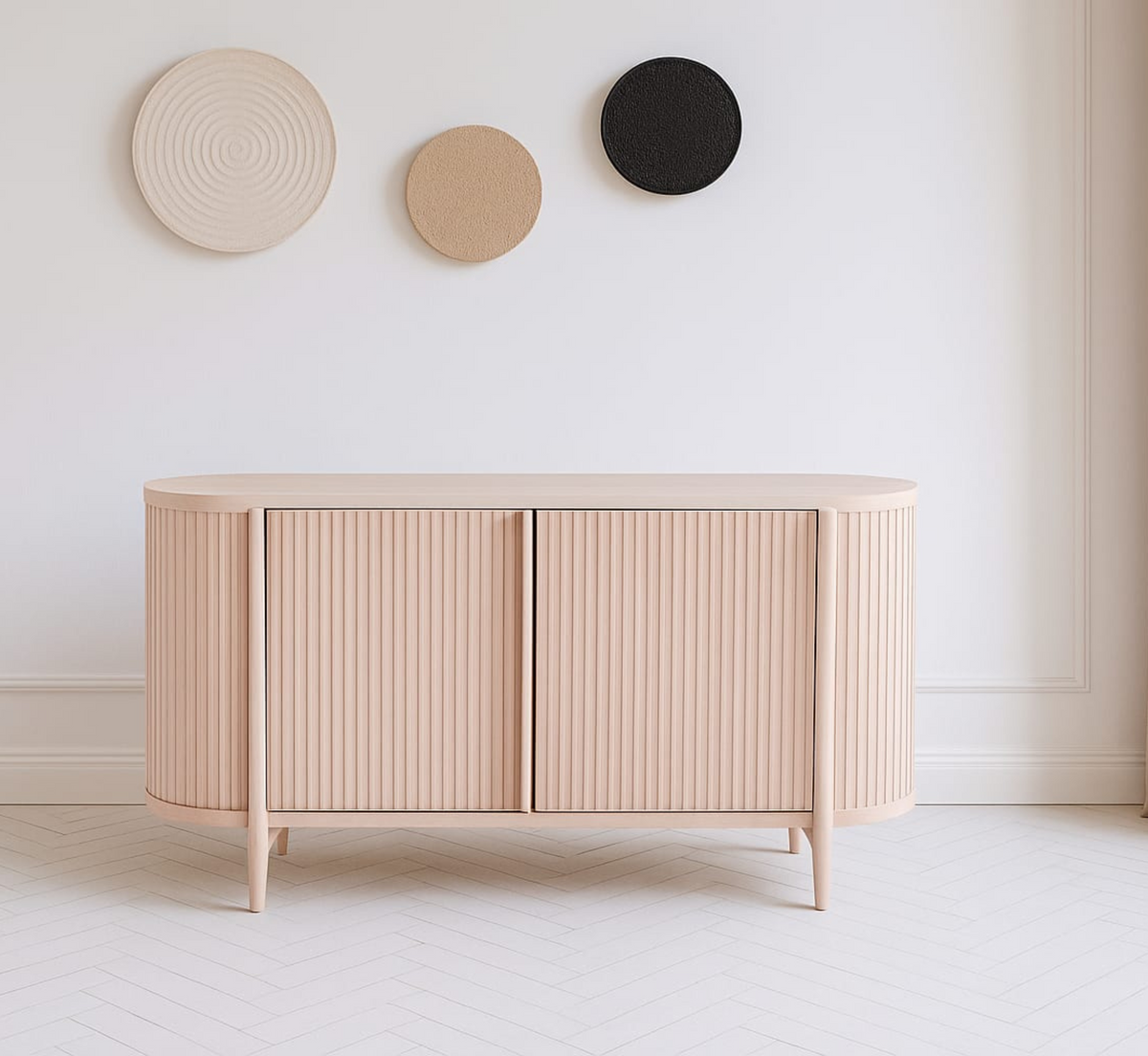 Rib Wooden 4.5FT Console
