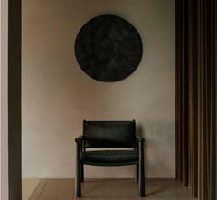Kohl Wooden Plush Armchair