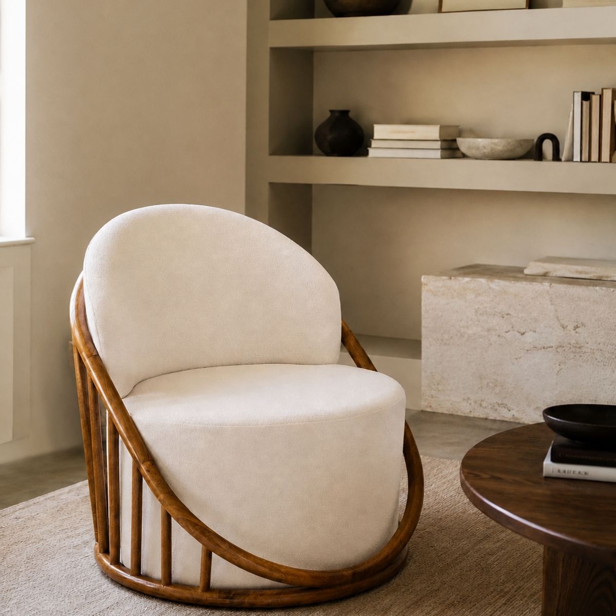 Sloan Plush Armchair - Armchairs - Gharaana