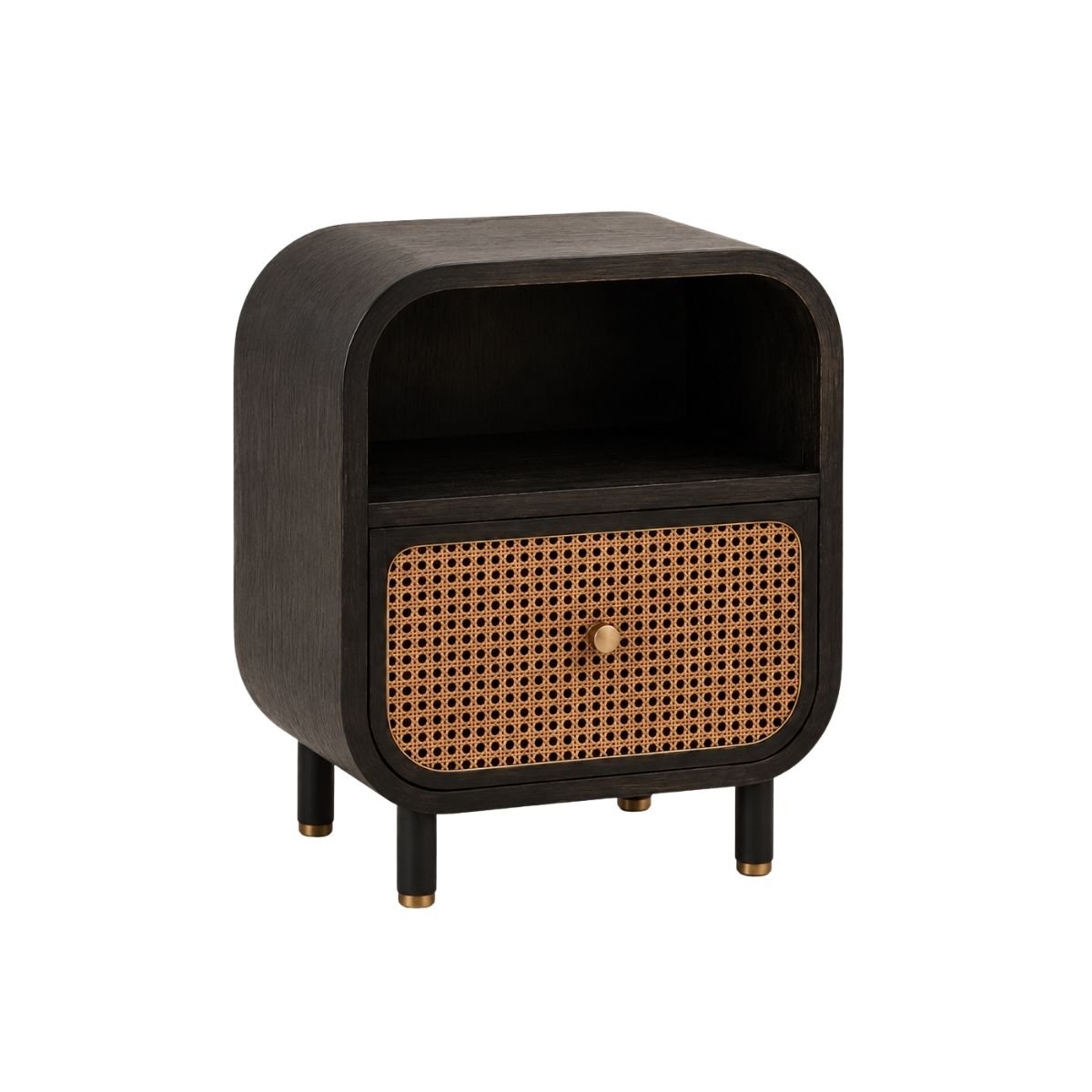 Massaman Wooden Bedside Table - Bedsides - Gharaana