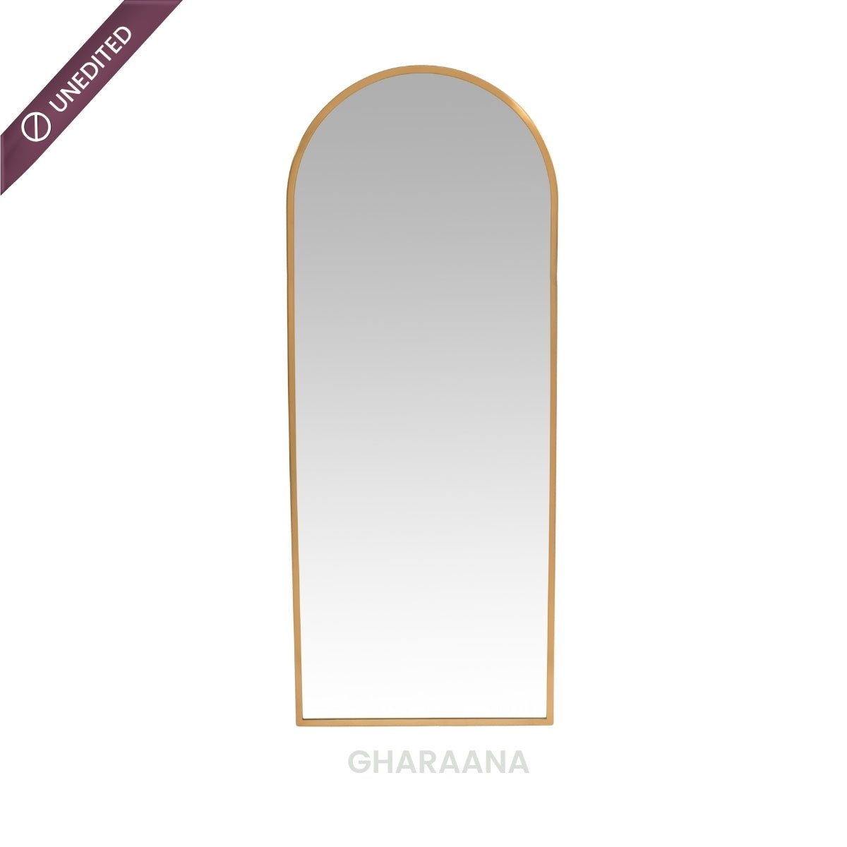 Arched Metal Floor Mirror with Stand - Mirrors - Gharaana
