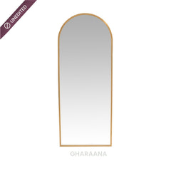 Arched Metal Floor Mirror with Stand - Mirrors - Gharaana