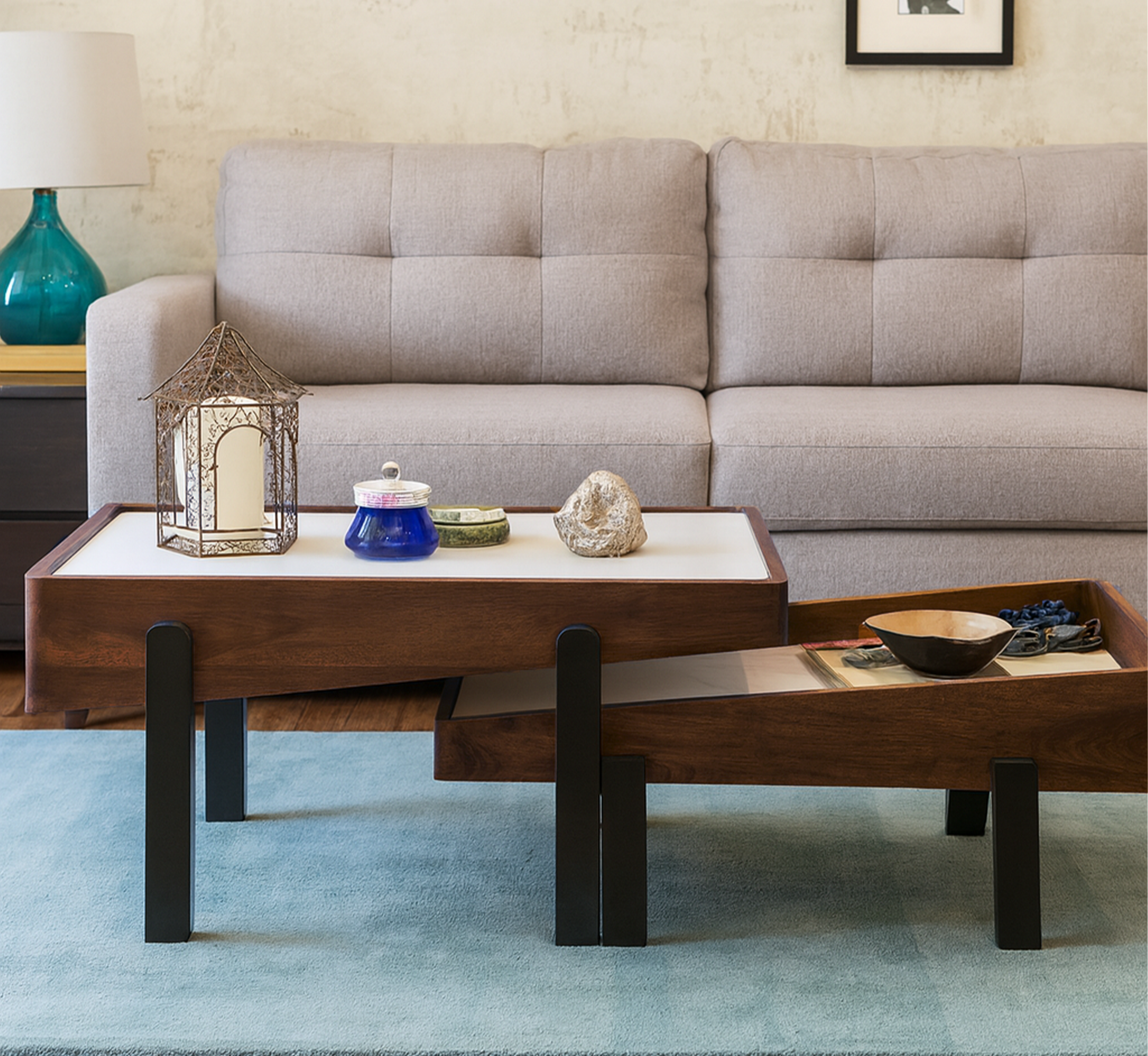 Panache Wooden Nesting Centre Tables