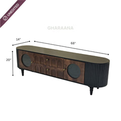 Zen Wooden 6FT TV Console - Entertainment Centers & TV Stands - Gharaana