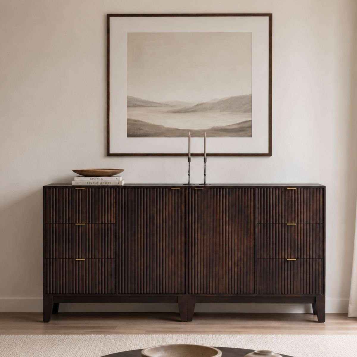 Ryan Wooden 70" Sideboard - Sideboards - Gharaana