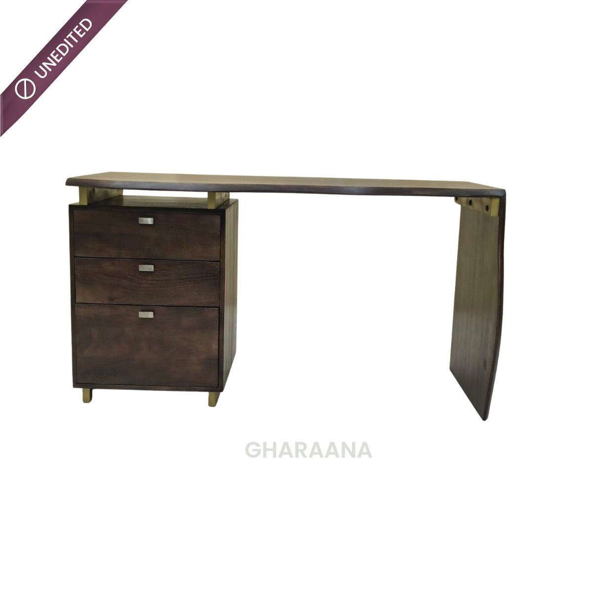 Nook Wooden Storage Table - Office Desk - Gharaana
