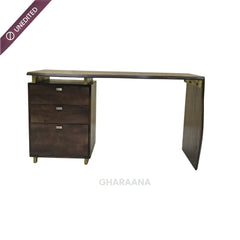 Nook Wooden Storage Table - Office Desk - Gharaana