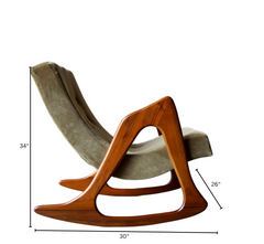 Fiona Suede Rocking Chair